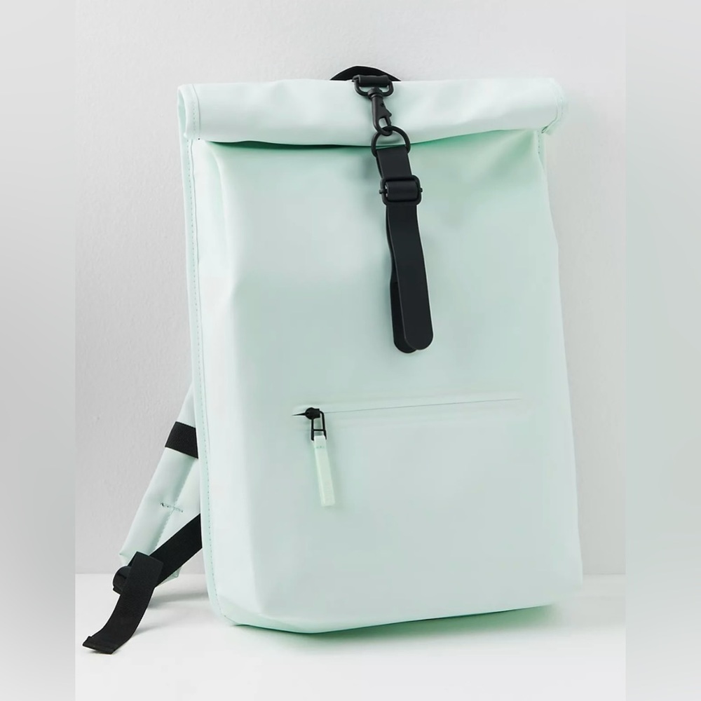 RAINS Rolltop Rucksack Mineral Mint One Size NEW 13160‎